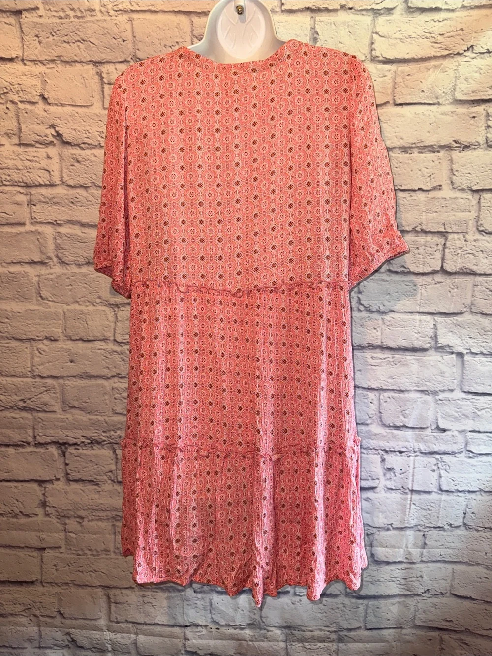 Knox Rose Pink Boho Babydoll Mini Dress